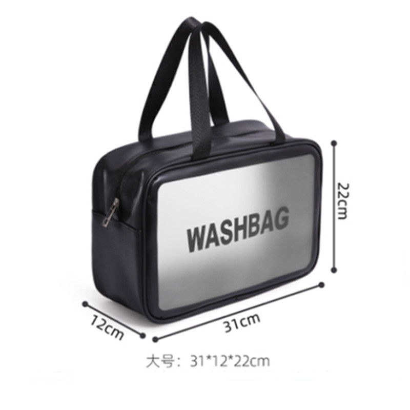 Web celebrity scrubbing cosmetic bag ins wind high-capacity portable travel pu skin wash gargle waterproof cosmetic bag