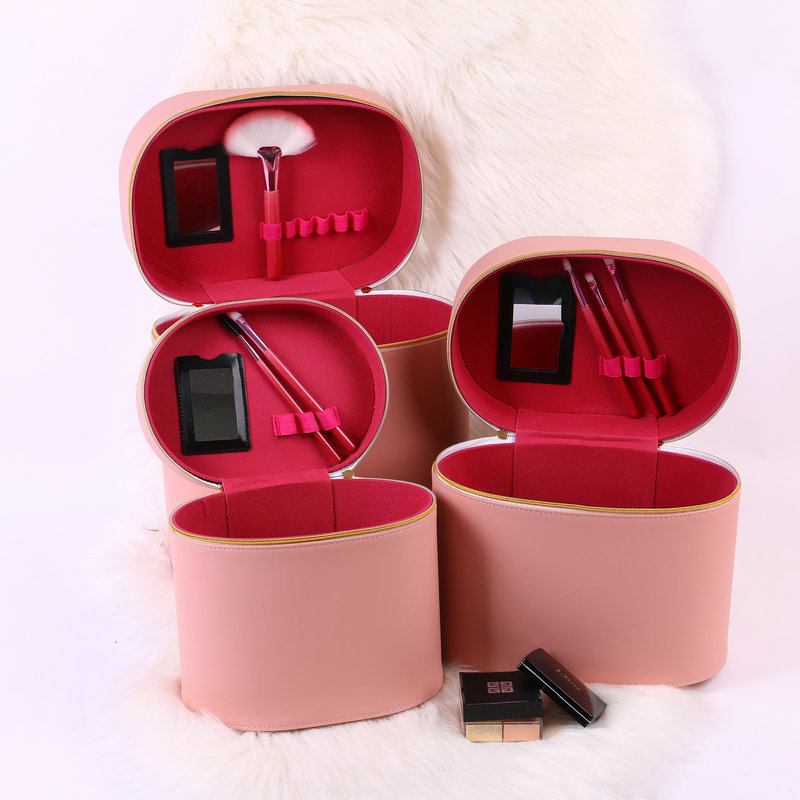 Korean-Style Cute Multi-Functional Zipper Cosmetic Bag with Mirror Women's Portable Storage Box Cosmetic Bag Toolbox Korean-Style Cute Multi-Functional Zipper Cosmetic Bag with Mirror Women's Portable Storage Box Cosmetic Bag Toolbox