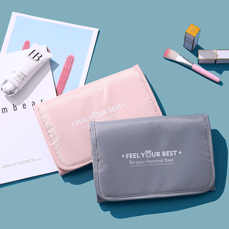 New Removable Wash Bag Fashion Cosmetic Storage Bag Hanging Waterproof Cosmetic Bag Carrying Case