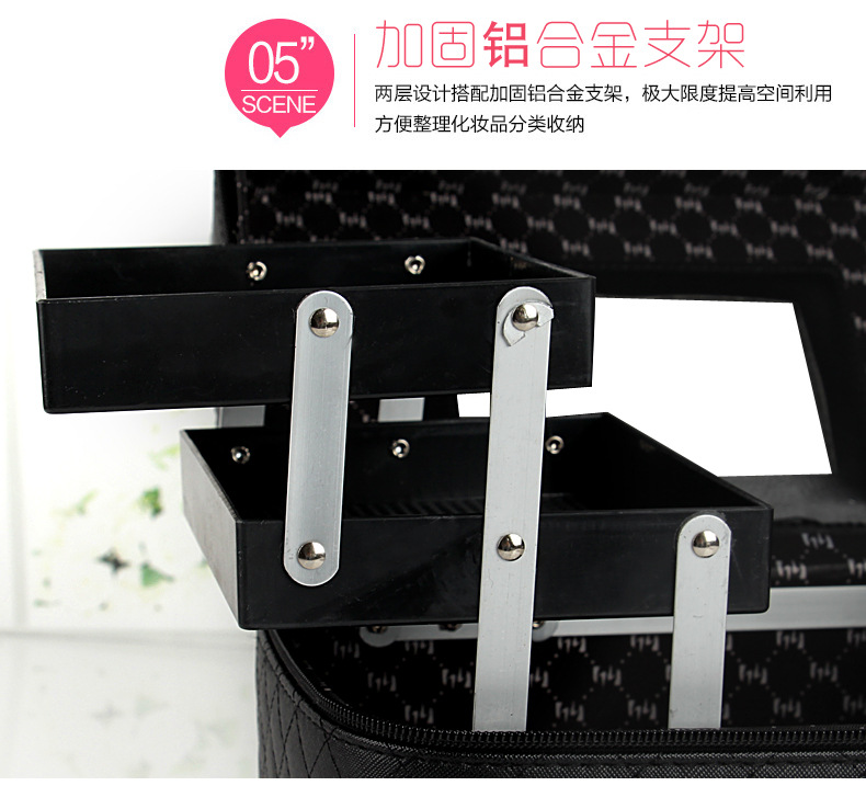 Korean-Style Multi-Layer Large Capacity Korean Cosmetic Bag Storage Box Jewelry Storage Box Portable Travel Storage Bag Cosmetic Case Korean-Style Multi-Layer Large Capacity Korean Cosmetic Bag Storage Box Jewelry Storage Box Portable Travel Storage Bag Cosmetic Case