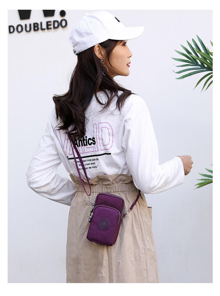 Mom Bag New Crossbody Mobile Cosmetic Bag Korean Style Shoulder Bag Arm Bag Super Practical Multi-Layer Zipper Pouch
