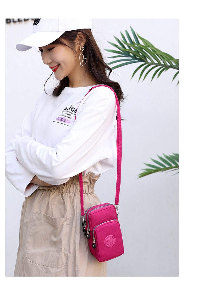Mom Bag New Crossbody Mobile Cosmetic Bag Korean Style Shoulder Bag Arm Bag Super Practical Multi-Layer Zipper Pouch