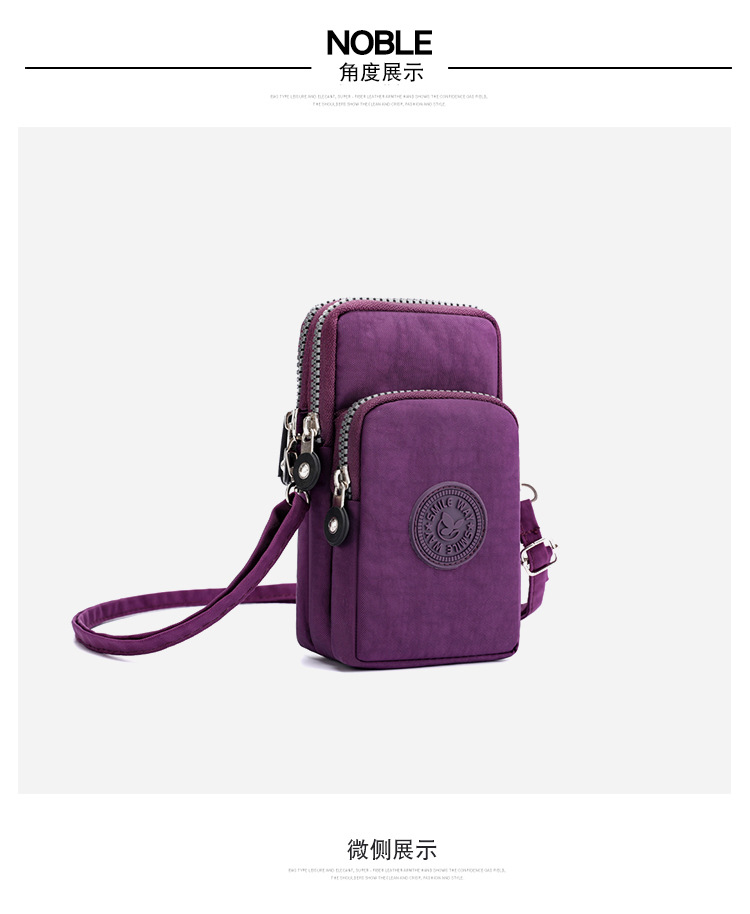 Mom Bag New Crossbody Mobile Cosmetic Bag Korean Style Shoulder Bag Arm Bag Super Practical Multi-Layer Zipper Pouch