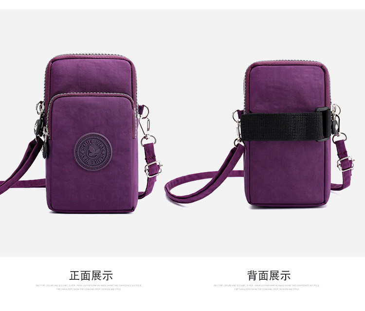Mom Bag New Crossbody Mobile Cosmetic Bag Korean Style Shoulder Bag Arm Bag Super Practical Multi-Layer Zipper Pouch