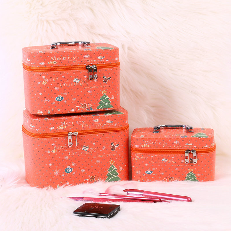 Cosmetic Bag Large and Small Portable Wholesale Large Capacity Travel Portable Cosmetic Case Portable Cosmetic Storage Bag Dressing