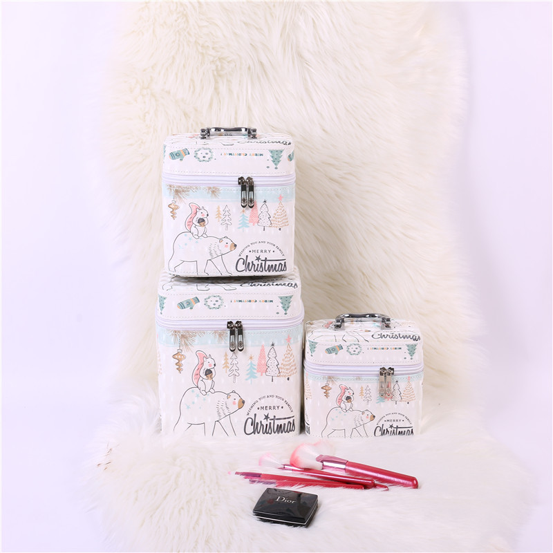 Cosmetic Bag Large and Small Portable Wholesale Large Capacity Travel Portable Cosmetic Case Portable Cosmetic Storage Bag Dressing