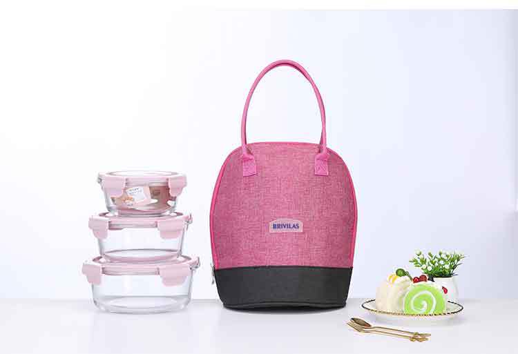 New thickened bento pack cold insulation lunch box bag portable insulation bag in large capacity cylindrical lunch box bag lunch bag New thickened bento pack cold insulation lunch box bag portable insulation bag in large capacity cylindrical lunch box bag lunch bag