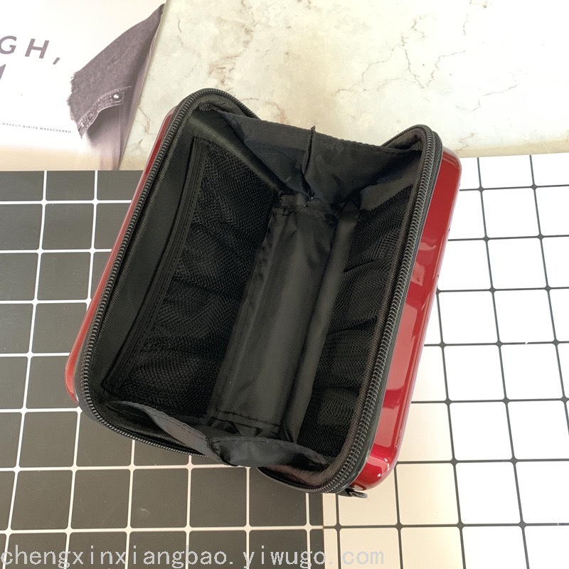 New V Pattern Pc Hard Case Storage Cosmetic Bag Luggage Portable Travel Cosmetic Case Crossbody Shoulder Bag New V Pattern Pc Hard Case Storage Cosmetic Bag Luggage Portable Travel Cosmetic Case Crossbody Shoulder Bag
