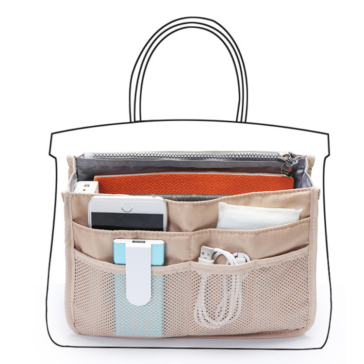 South Korean version with double zipper cosmetic bag desk storige bag South Korean version with double zipper cosmetic bag desk storige bag