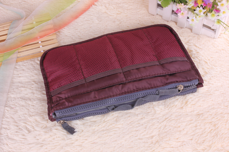 South Korean version with double zipper cosmetic bag desk storige bag South Korean version with double zipper cosmetic bag desk storige bag