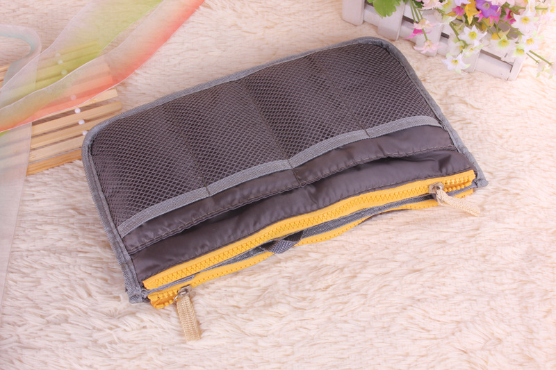 South Korean version with double zipper cosmetic bag desk storige bag South Korean version with double zipper cosmetic bag desk storige bag