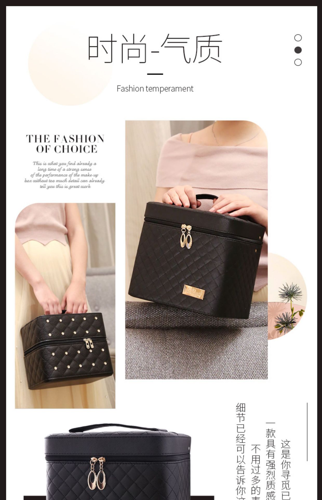 Large Capacity Korean Cosmetic Bag Multi-Functional Small Square Bag Portable Multi-Layer Cosmetics Storage Box Simple Box Large Capacity Korean Cosmetic Bag Multi-Functional Small Square Bag Portable Multi-Layer Cosmetics Storage Box Simple Box