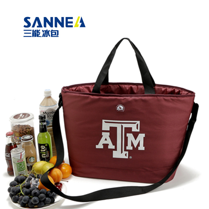 Large capacity refrigeration insulation picnic bag portable lunch bag shawl picnic bag hot ice bag wholesale trade