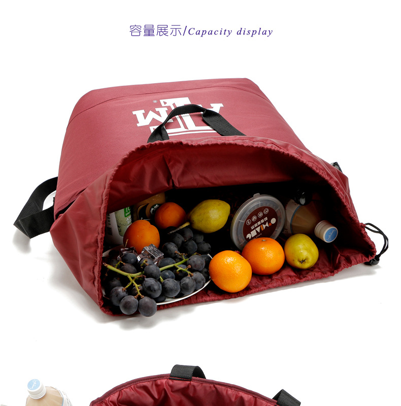 Large capacity refrigeration insulation picnic bag portable lunch bag shawl picnic bag hot ice bag wholesale trade Large capacity refrigeration insulation picnic bag portable lunch bag shawl picnic bag hot ice bag wholesale trade