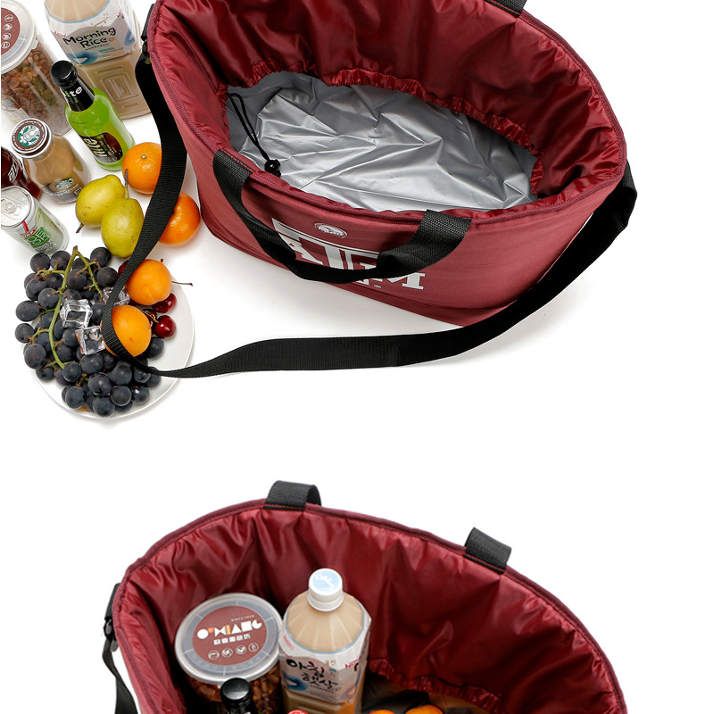 Large capacity refrigeration insulation picnic bag portable lunch bag shawl picnic bag hot ice bag wholesale trade Large capacity refrigeration insulation picnic bag portable lunch bag shawl picnic bag hot ice bag wholesale trade