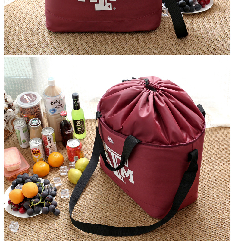 Large capacity refrigeration insulation picnic bag portable lunch bag shawl picnic bag hot ice bag wholesale trade Large capacity refrigeration insulation picnic bag portable lunch bag shawl picnic bag hot ice bag wholesale trade