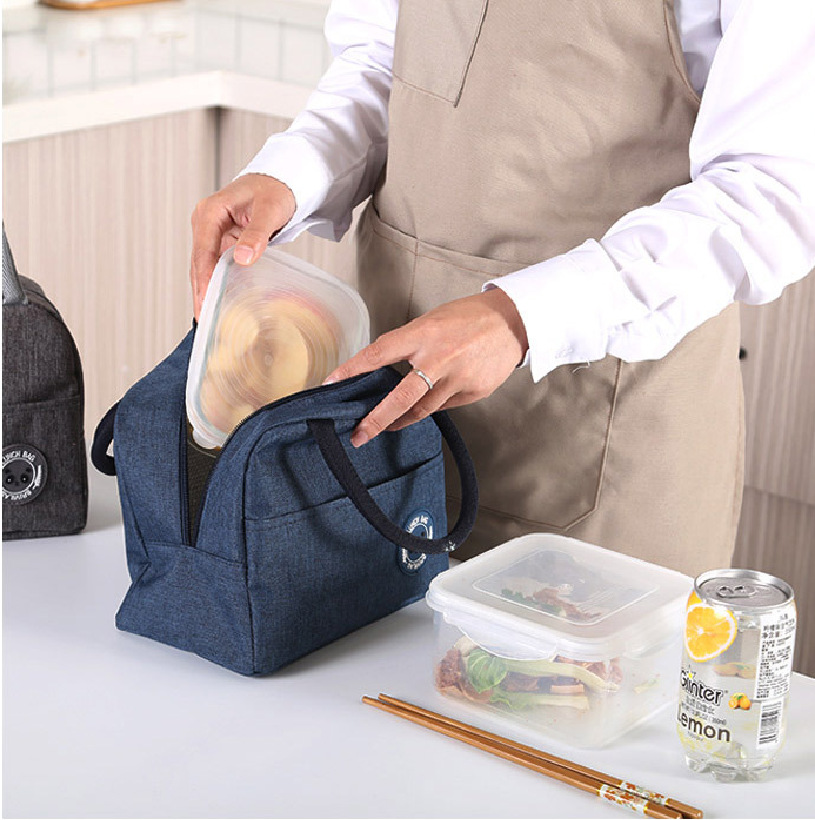 Student lunch bag insulation package cold preservation picnic bag bento bag with rice package lunch box bag customized
