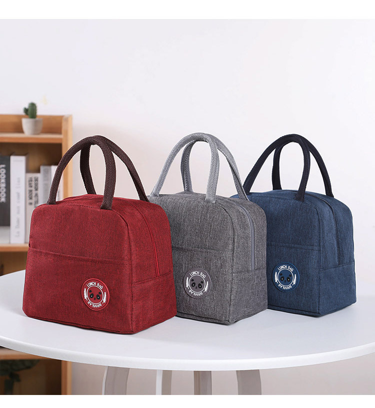 Student lunch bag insulation package cold preservation picnic bag bento bag with rice package lunch box bag customized
