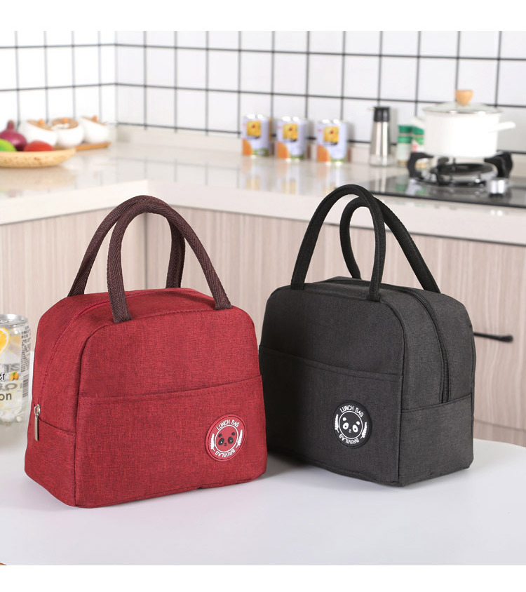 Student lunch bag insulation package cold preservation picnic bag bento bag with rice package lunch box bag customized