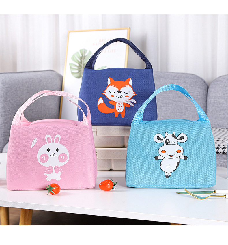 Lunch Bag Hand Carry Heat Preservation Bag Office Worker Aluminum Foil Thickening Lunch Bag Female Student Lunch Bag Refrigerated Lunch Box Bag