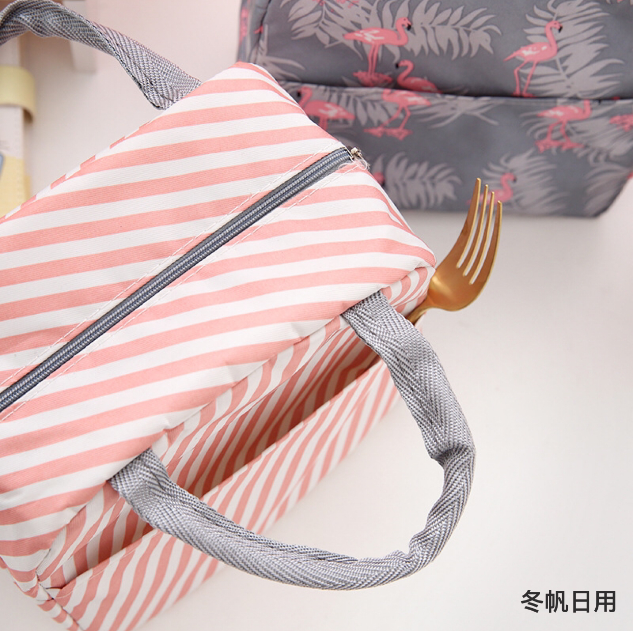 Aluminum Foil Thickening Thermal Insulated Lunch Bag Lunch Box Bag Student Lunch Handbag Insulated Aluminum Foil Lunch Bag in Stock