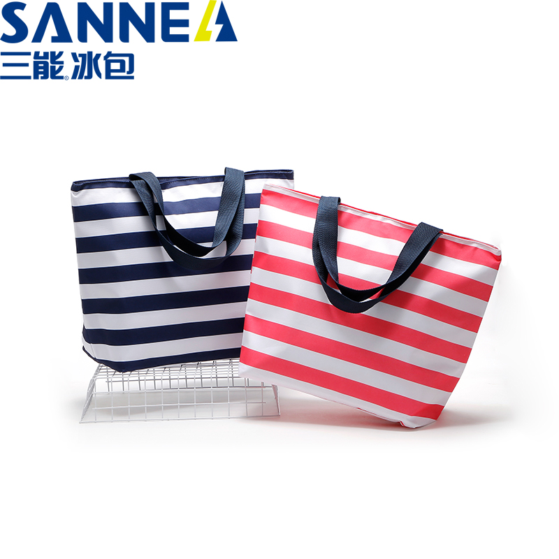 SANNE&#039;s new striped hand-carried lunch bag Oxford cloth print