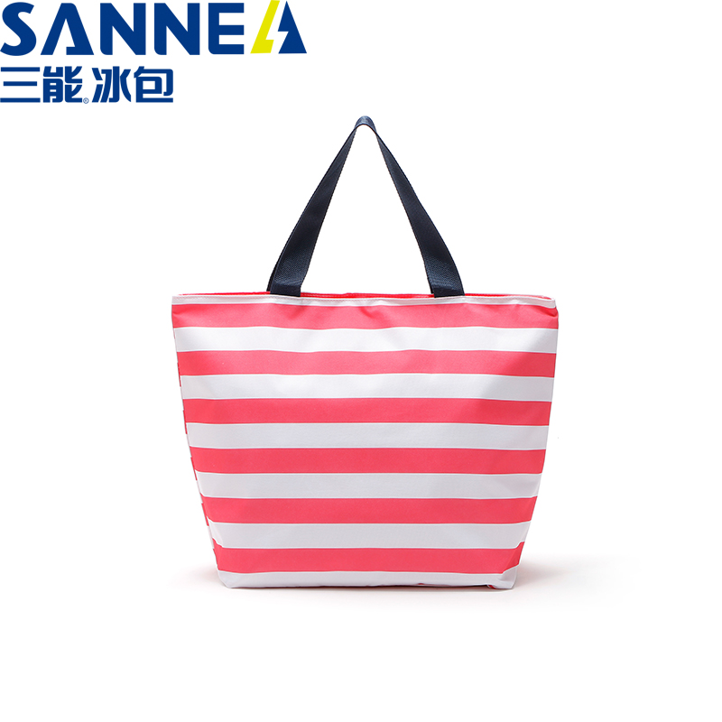 SANNE&#039;s new striped hand-carried lunch bag Oxford cloth print