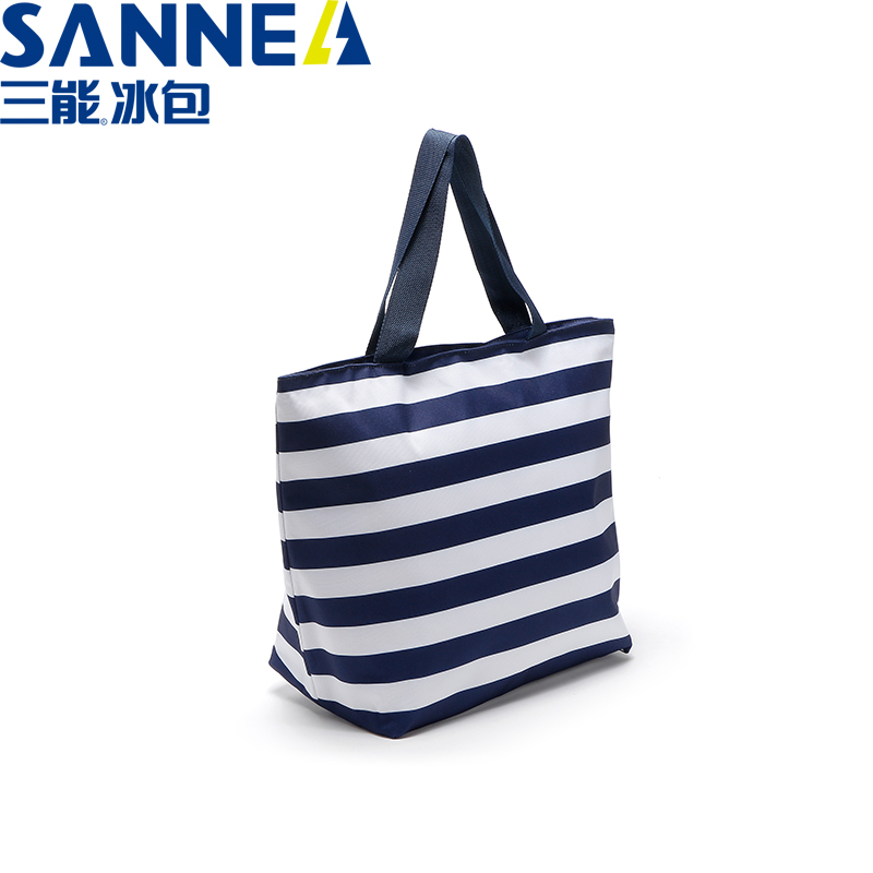 SANNE&#039;s new striped hand-carried lunch bag Oxford cloth print