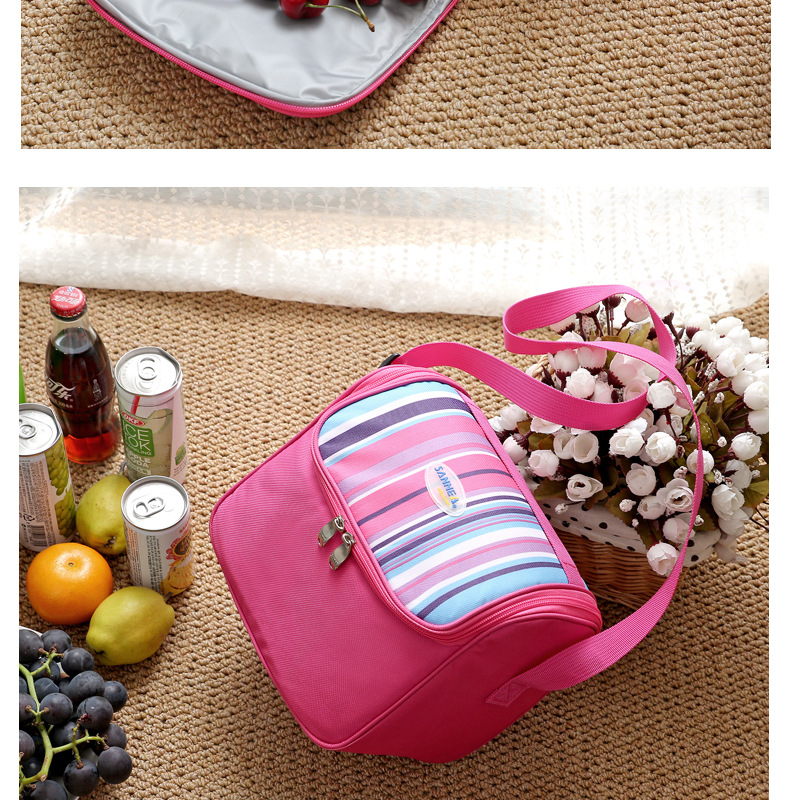 Thermal insulation package shawl multi color Lunch Bag Picnic cold storage ice bag factory direct sales