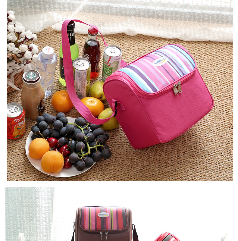 Thermal insulation package shawl multi color Lunch Bag Picnic cold storage ice bag factory direct sales