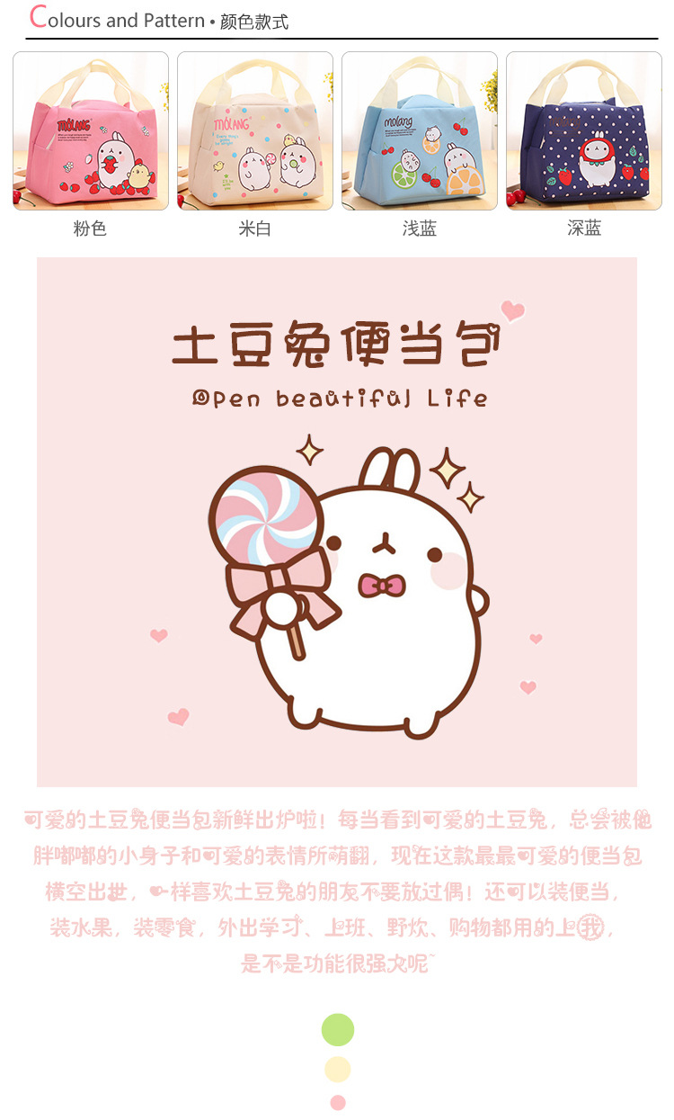 lunch bag ladies thermal bag bento bag rice hand bag thermal bag students carry lunch ice bag lunch bag ladies thermal bag bento bag rice hand bag thermal bag students carry lunch ice bag