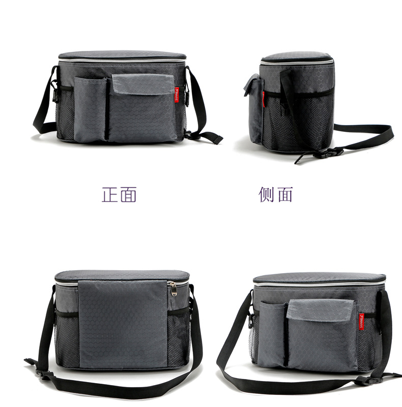 Hot 8L Oxford cloth picnic bag shawl multifunctional thermos bag outdoor aluminum ice bag trade Lunch Bag