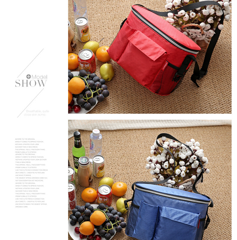 Hot 8L Oxford cloth picnic bag shawl multifunctional thermos bag outdoor aluminum ice bag trade Lunch Bag