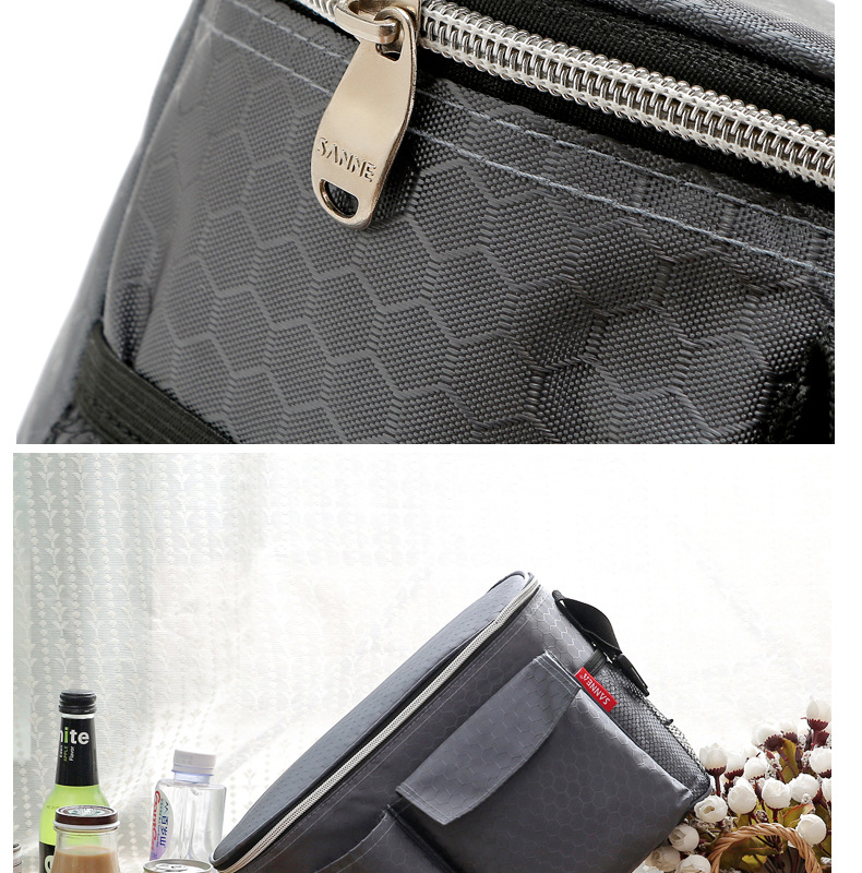 Hot 8L Oxford cloth picnic bag shawl multifunctional thermos bag outdoor aluminum ice bag trade Lunch Bag
