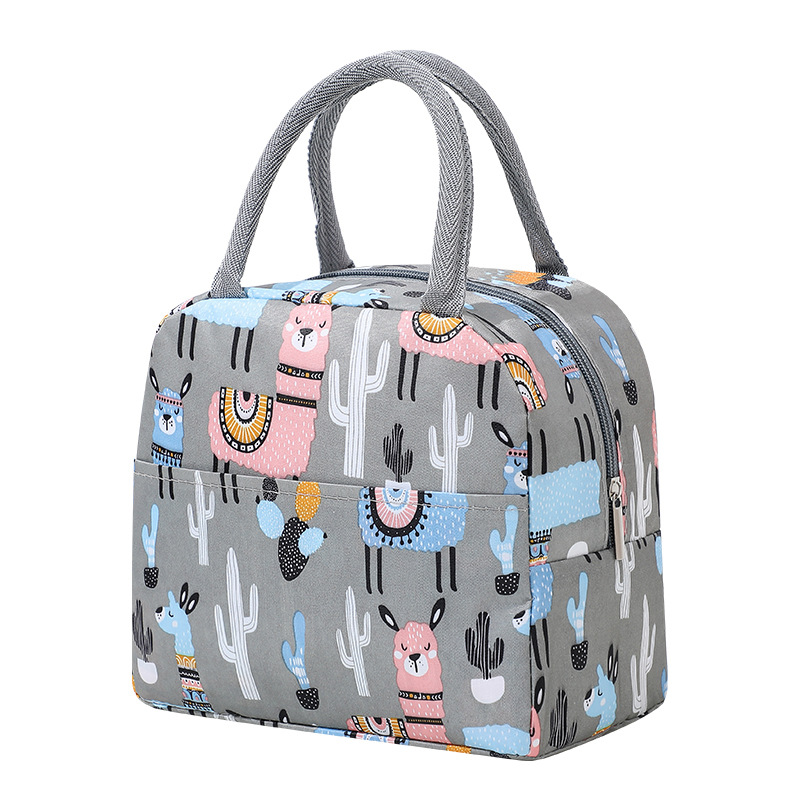 Oxford Cloth Insulated Lunch Bag Lunch Box Bag Portable Large Capacity Student Meal Lunch Bag Lunch Box Bag Factory Direct Sales