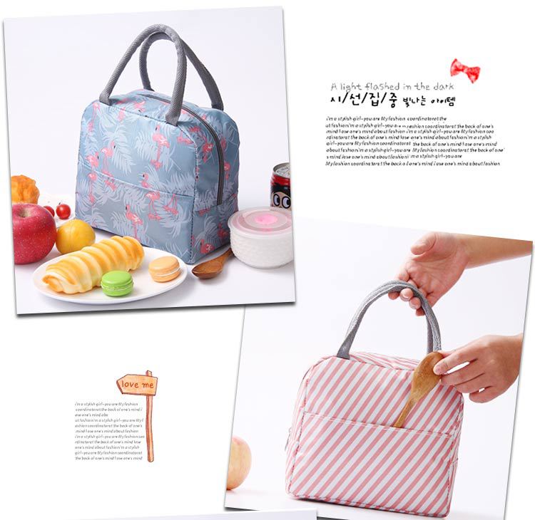 Oxford Cloth Insulated Lunch Bag Lunch Box Bag Portable Large Capacity Student Meal Lunch Bag Lunch Box Bag Factory Direct Sales