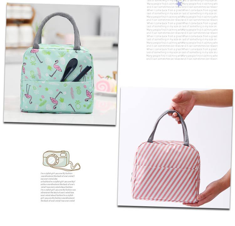 Oxford Cloth Insulated Lunch Bag Lunch Box Bag Portable Large Capacity Student Meal Lunch Bag Lunch Box Bag Factory Direct Sales