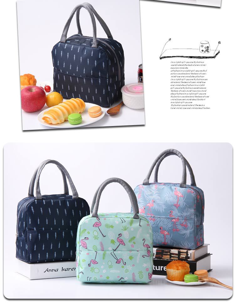 Oxford Cloth Insulated Lunch Bag Lunch Box Bag Portable Large Capacity Student Meal Lunch Bag Lunch Box Bag Factory Direct Sales