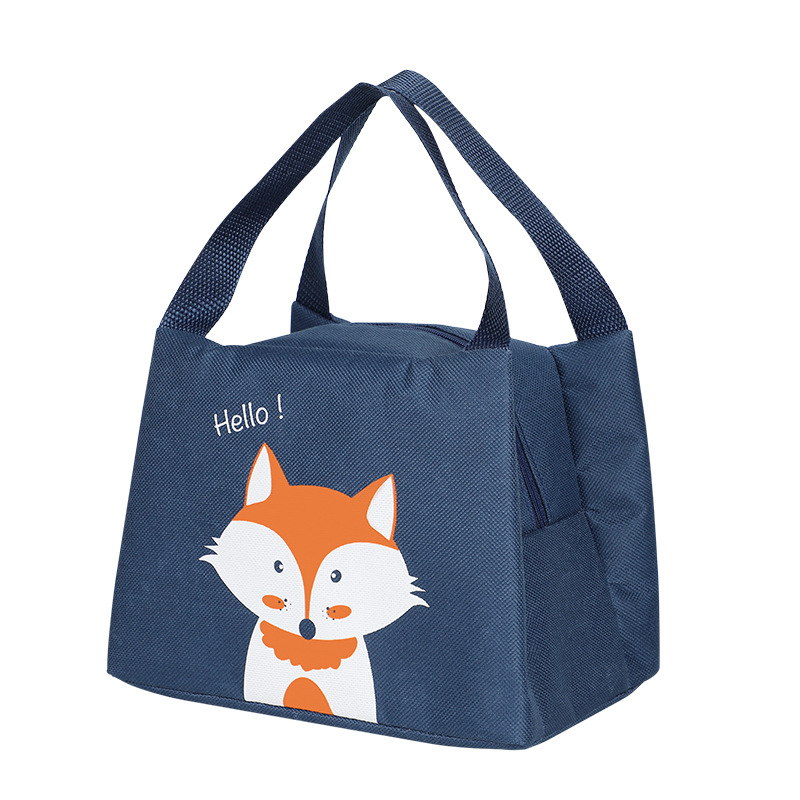 New Japanese Style Aluminum Foil Thickening Lunch Bag Cartoon Portable Insulated Bag Large Capacity Thermal Bag Lunch Bag Customizable