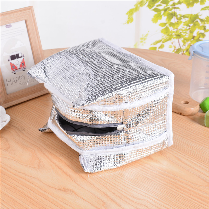 Factory Direct Sales Plaid Zipper Insulated Bag Portable Lunch Bag Waterproof Insulated Lunch Box Bag Ice Pack Hand Carry Heat Preservation Bag