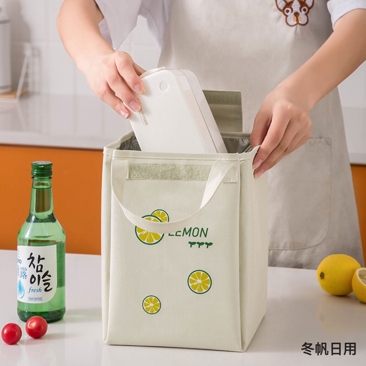 Oxford Cloth Lunch Bag Work Lunch Box Bag Student Lunch Bag Thick Aluminum Foil Ice Pack Lunch Bag