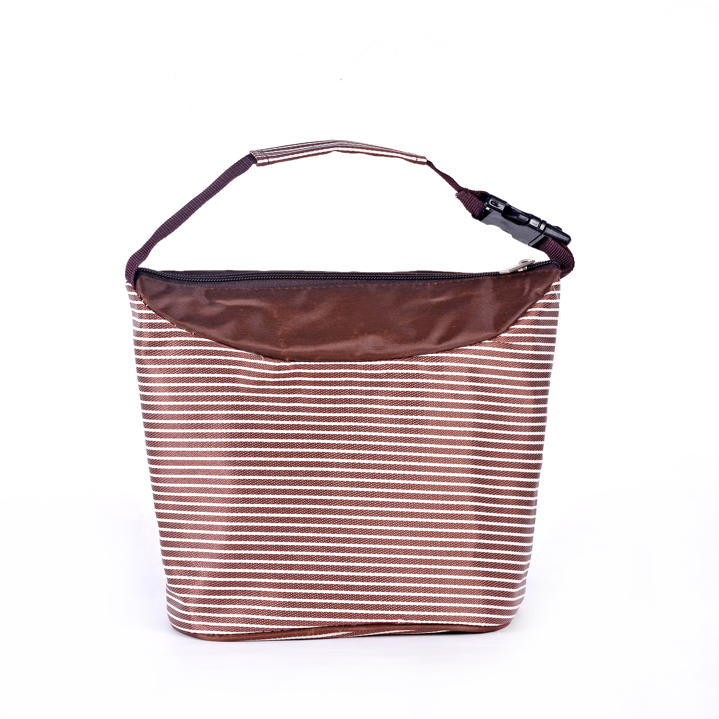 Fashionable stripe heat preservation bag lunch bag ice package insulate bag