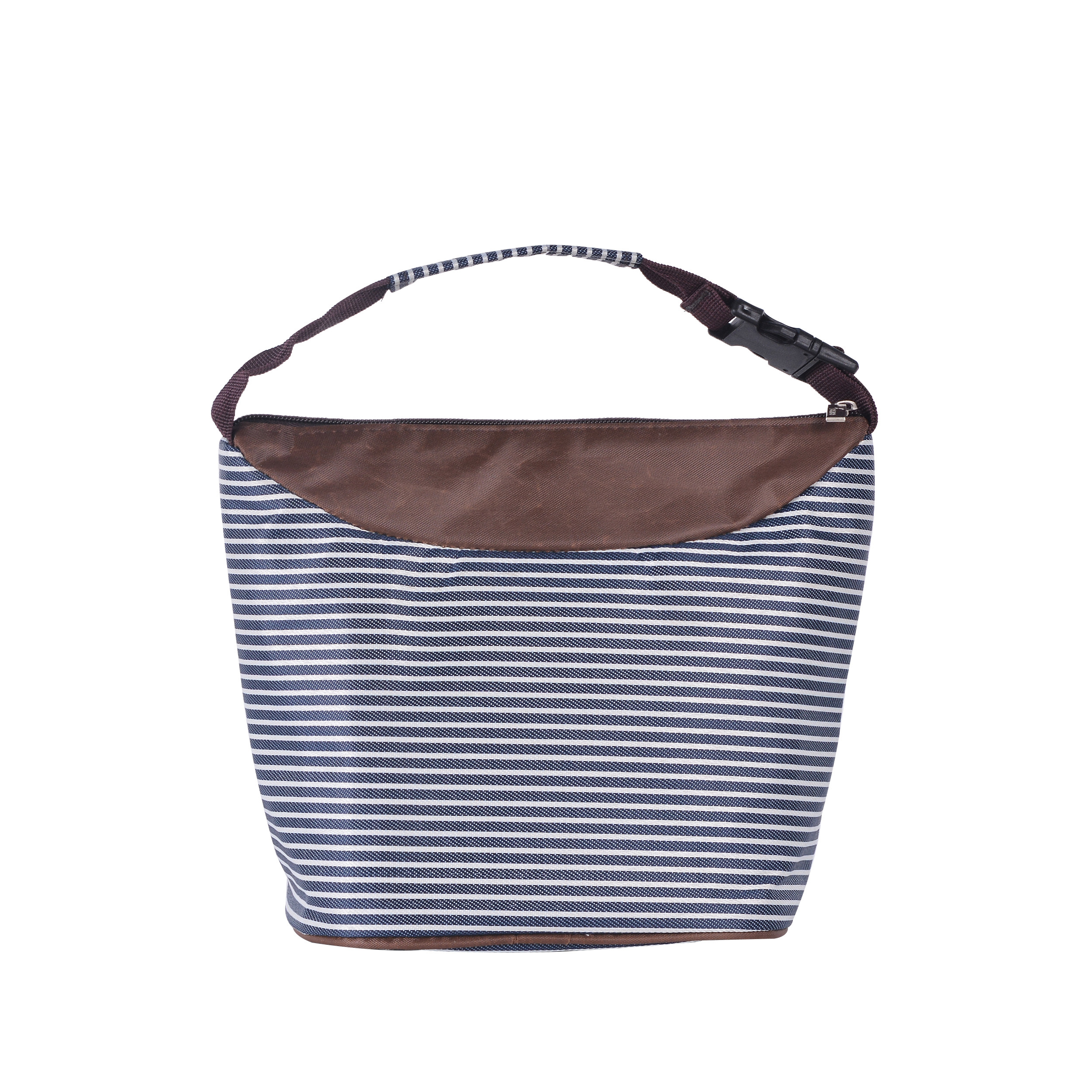 Fashionable stripe heat preservation bag lunch bag ice package insulate bag