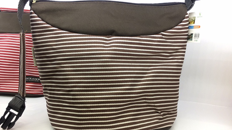 Fashionable stripe heat preservation bag lunch bag ice package insulate bag