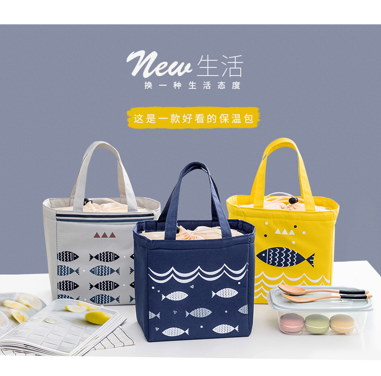 Liancheng Portable Drawstring Pull String Lunch Box Bag Outdoor Aluminum Foil Cold Preservation Lunch Bag Thick Insulation Bag Wholesale Liancheng Portable Drawstring Pull String Lunch Box Bag Outdoor Aluminum Foil Cold Preservation Lunch Bag Thick Insulation Bag Wholesale