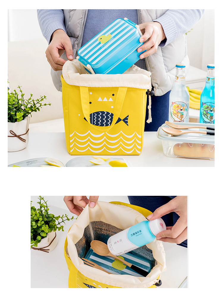 Liancheng Portable Drawstring Pull String Lunch Box Bag Outdoor Aluminum Foil Cold Preservation Lunch Bag Thick Insulation Bag Wholesale Liancheng Portable Drawstring Pull String Lunch Box Bag Outdoor Aluminum Foil Cold Preservation Lunch Bag Thick Insulation Bag Wholesale