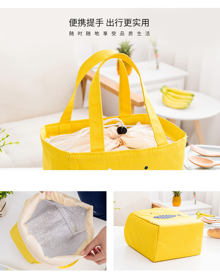 Liancheng Portable Drawstring Pull String Lunch Box Bag Outdoor Aluminum Foil Cold Preservation Lunch Bag Thick Insulation Bag Wholesale Liancheng Portable Drawstring Pull String Lunch Box Bag Outdoor Aluminum Foil Cold Preservation Lunch Bag Thick Insulation Bag Wholesale