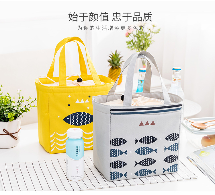 Liancheng Portable Drawstring Pull String Lunch Box Bag Outdoor Aluminum Foil Cold Preservation Lunch Bag Thick Insulation Bag Wholesale Liancheng Portable Drawstring Pull String Lunch Box Bag Outdoor Aluminum Foil Cold Preservation Lunch Bag Thick Insulation Bag Wholesale