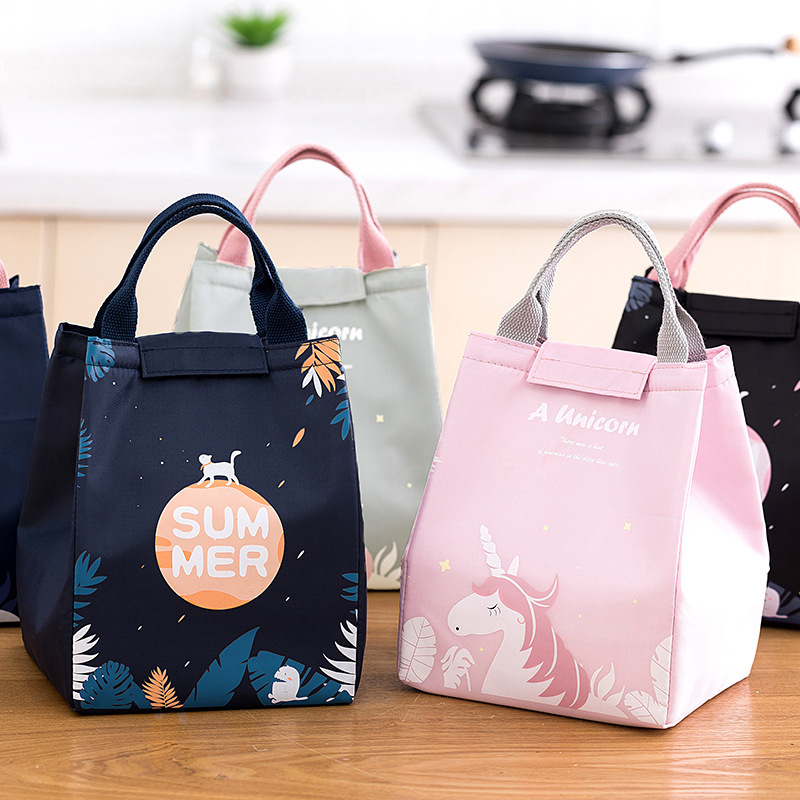 Portable Office Worker Lunch Bag Large Capacity Thermal-Insulation Thickened Lunch Bag Thickening Thermal Insulation Portable Lunch Box Insulated Bag