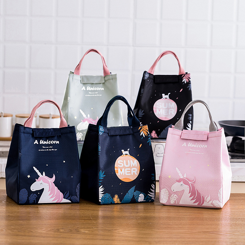 Portable Office Worker Lunch Bag Large Capacity Thermal-Insulation Thickened Lunch Bag Thickening Thermal Insulation Portable Lunch Box Insulated Bag